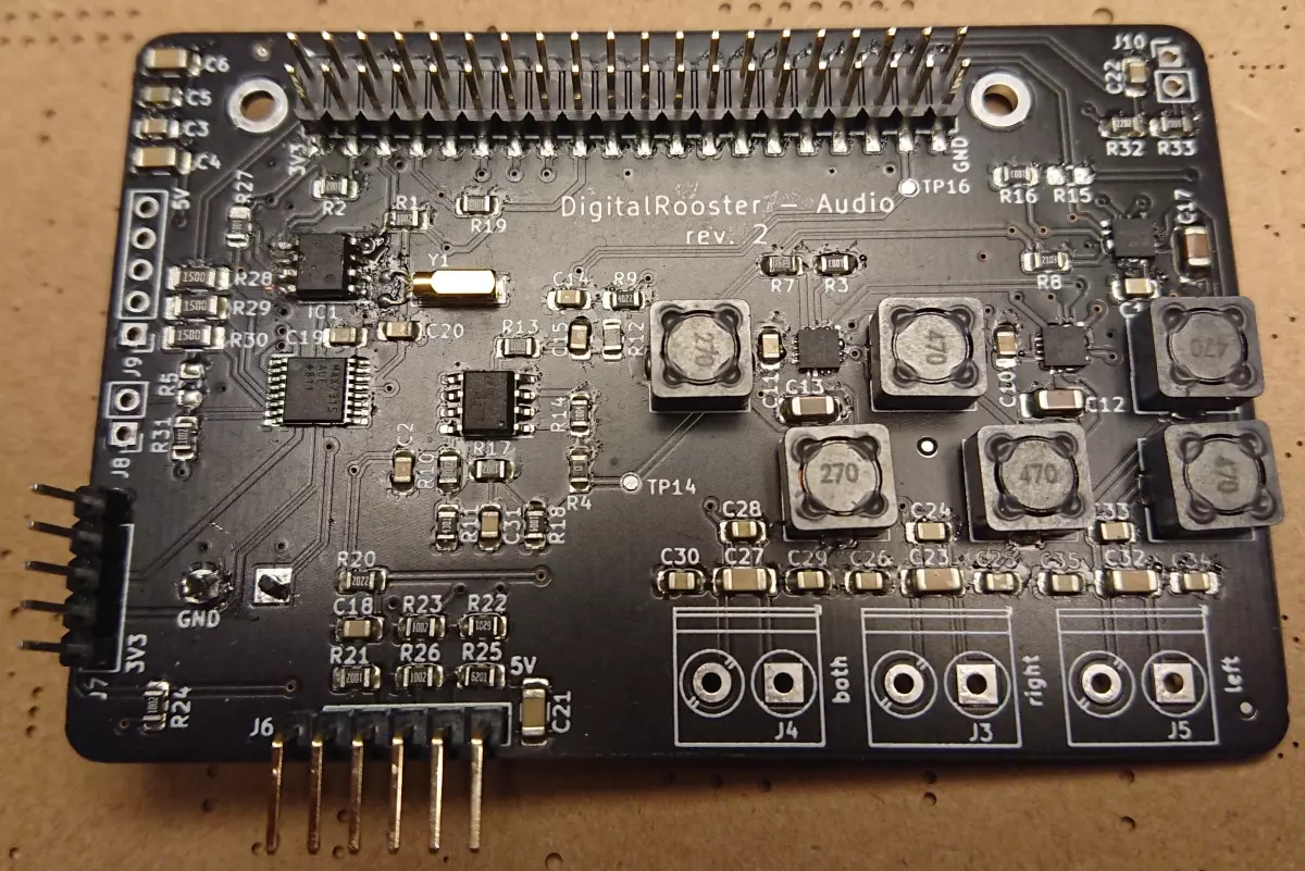the result oven soldered PCB
